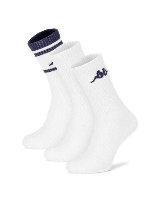 Kappa Kappa Dlouhé ponožky KR_ANKLE_AW26 (3-PACK) Bílá