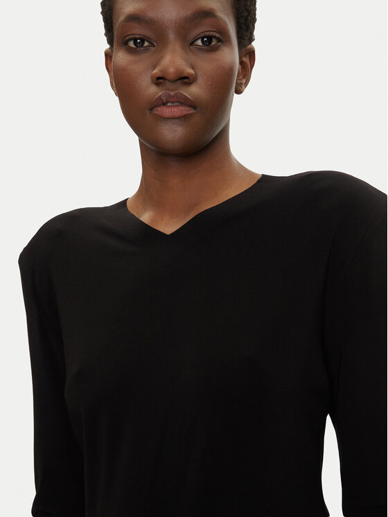 NORMA KAMALI NORMA KAMALI Блуза KK4246PLF32001 Черен Regular Fit