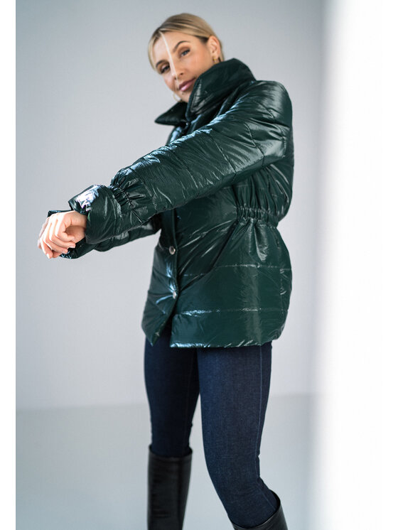 FIGL FIGL Kurtka zimowa M933 Zielony Regular Fit