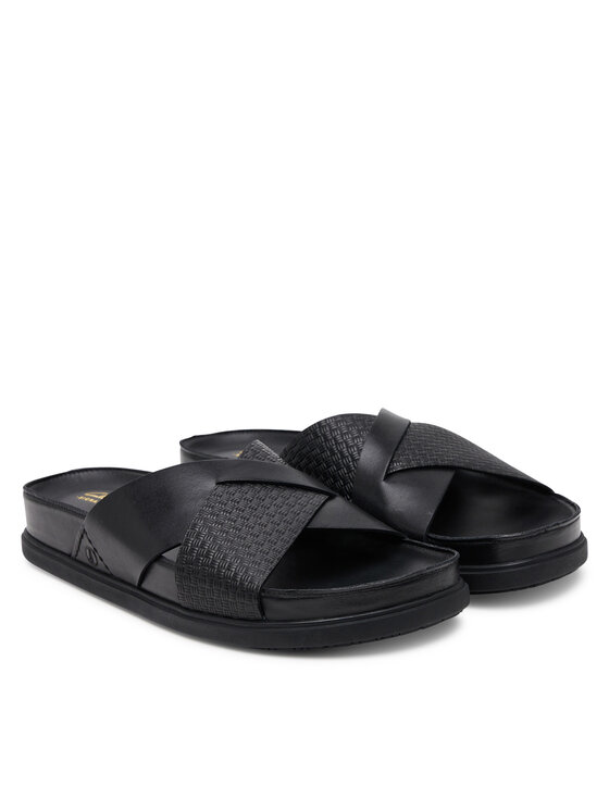 Clarks Clarks Klapki Torford Cross 26181382 Czarny
