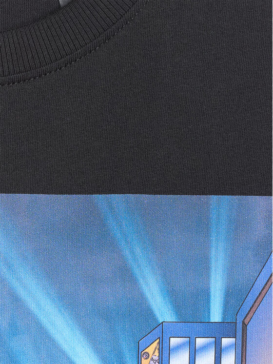4F 4F T-Shirt CITY LINES Czarny Oversize