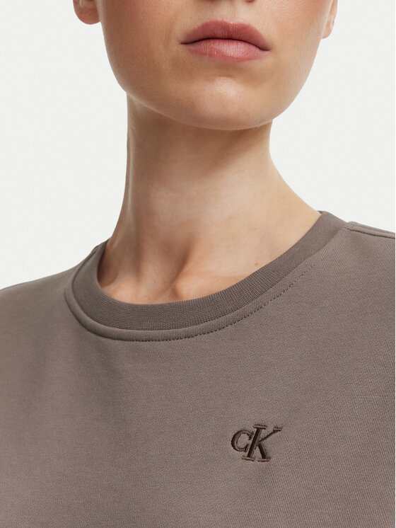 Calvin Klein Jeans Calvin Klein Jeans Bluza Monogram LV047F223G Beżowy ciemny Regular Fit