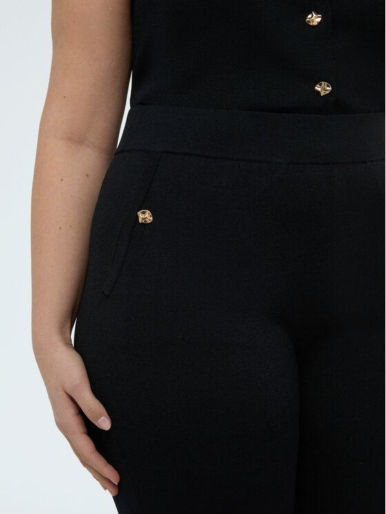 Fiorella Rubino Fiorella Rubino Pantaloni di tessuto P626L002327N033 Nero Flare Fit