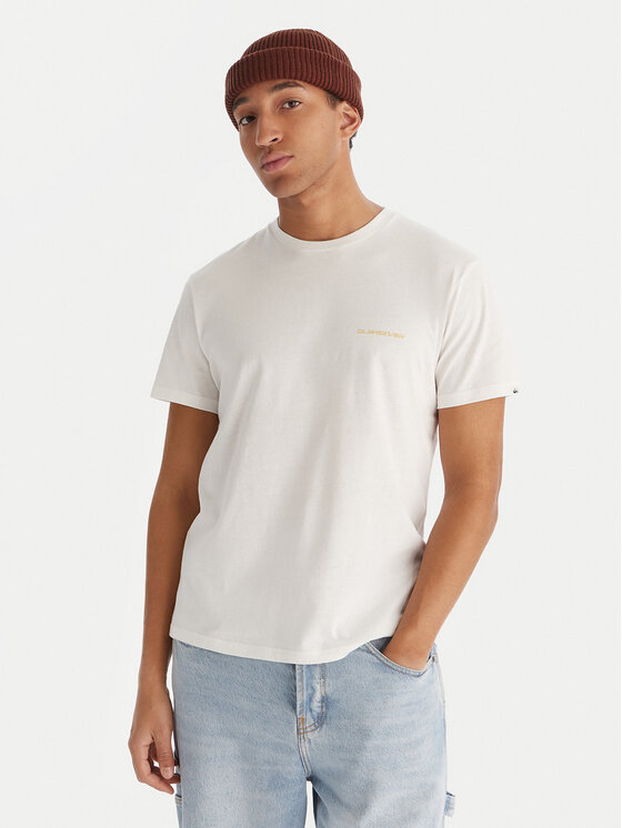 Quiksilver Quiksilver T-Shirt Ev Desert Waves EQYZT08183 Bílá Regular Fit