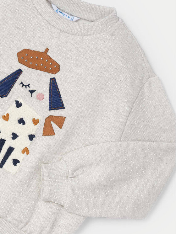 Mayoral Mayoral Суитшърт 4479 Сив Regular Fit