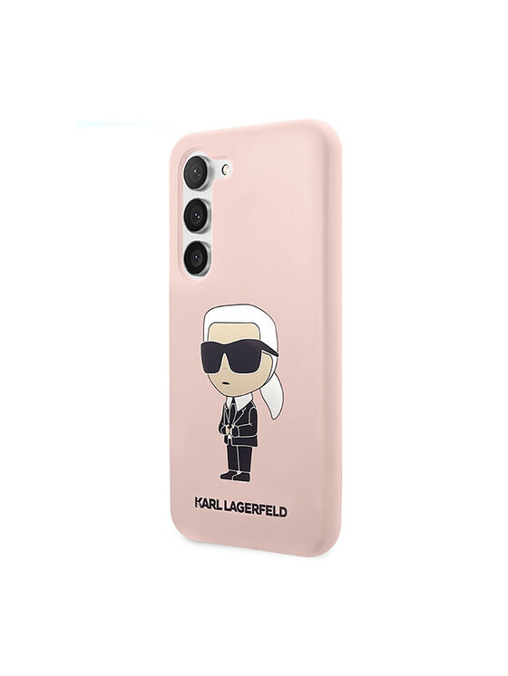 KARL LAGERFELD KARL LAGERFELD Etui na telefon Silicone Ikonik Różowe złocenie