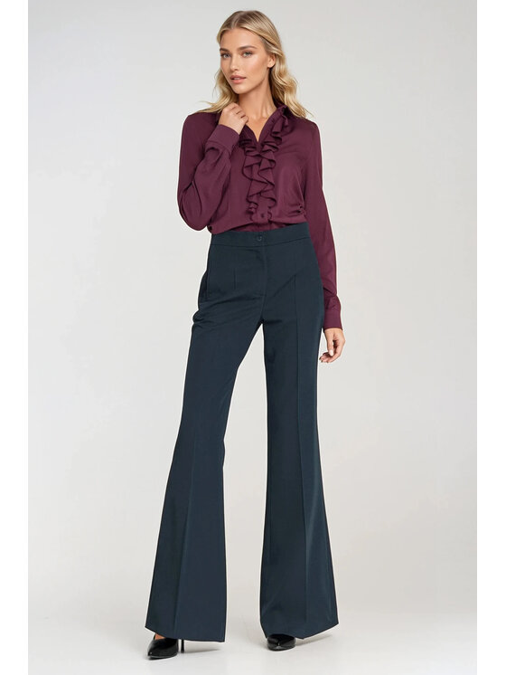 NIFE NIFE Halenka B202 Fialová Feminine Fit