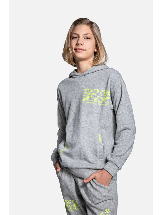 Lemon Explore Lemon Explore Bluza WL4132303CWB-019 Szary Regular Fit