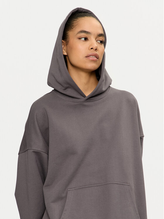 2005 2005 Mikina Unisex Blank Šedá Loose Fit