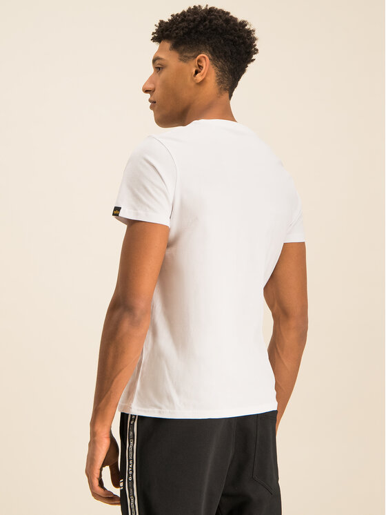 Alpha Industries Alpha Industries Tričko Basic 100501 Biela Regular Fit