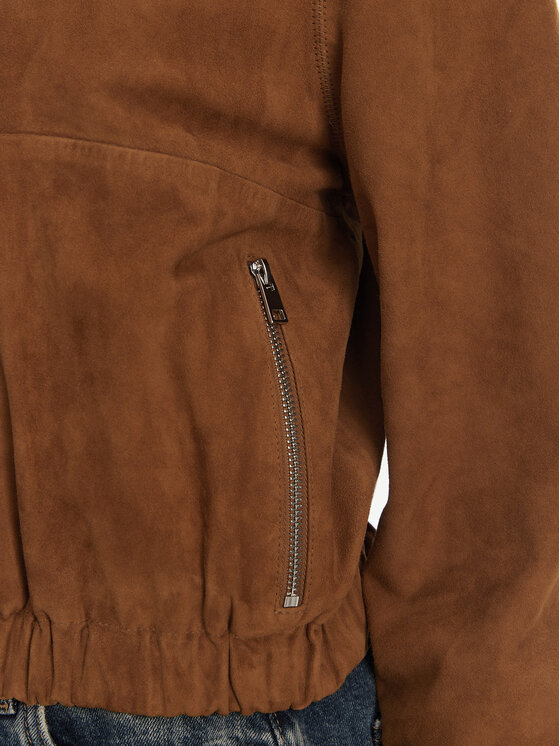 Serge Pariente Serge Pariente Lederjacke Clothilde Vs Braun Regular Fit