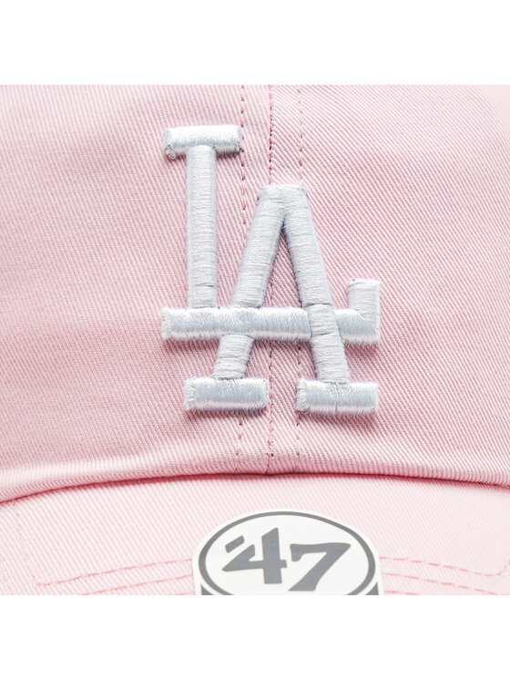 47 Brand 47 Brand Шапка с козирка MLB Los Angeles Dodgers '47 CLEAN UP B-RGW12GWSNL-PTA Розов