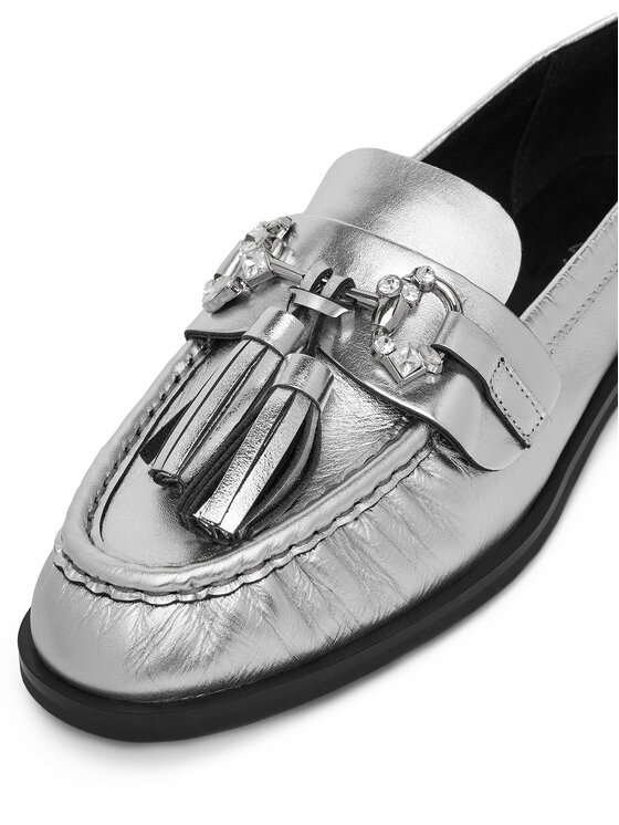 Eva Minge Eva Minge Loaferice PETUNIA-V1792-335-1 Srebrna