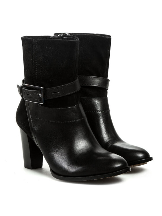 Clarks Botki Kacia Garnet 261041614 Czarny Modivo.pl