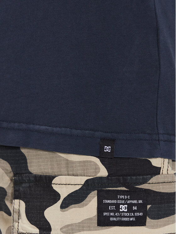 DC Shoes DC Shoes Tričko Quality Goods ADYZT05235 Tmavomodrá Relaxed Fit