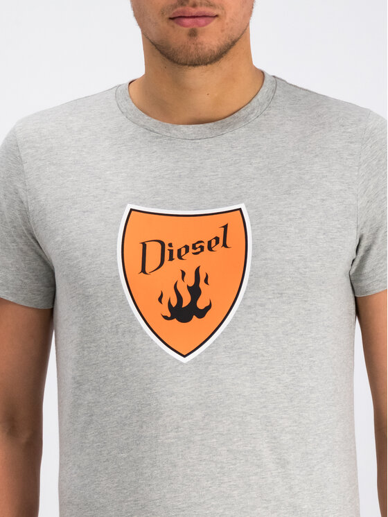 Diesel Diesel T-Shirt T-Diego-B2 00SXMH 0091A Γκρι Regular Fit