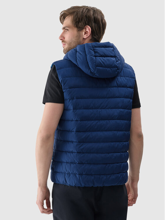 4F 4F Kamizelka BASIC+ Turkusowy Regular Fit