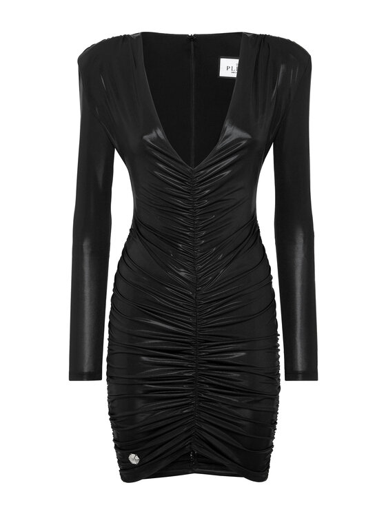 PHILIPP PLEIN PHILIPP PLEIN Sukienka wieczorowa 20741 Czarny Fitted Fit