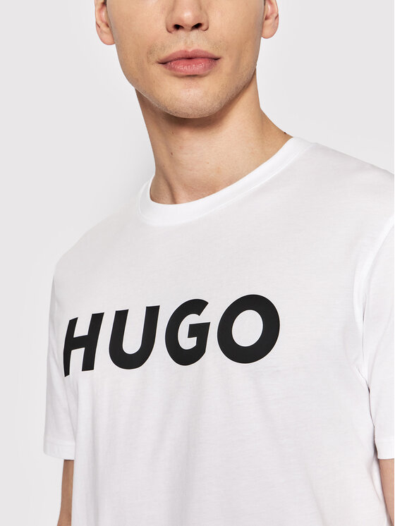 HUGO Hugo T-särk Dulivio 50467556 Valge Regular Fit
