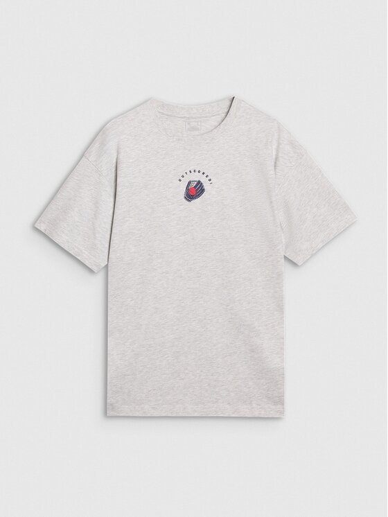 4F 4F T-shirt 4FRSS25TTSHM2981-27M Grigio Oversize