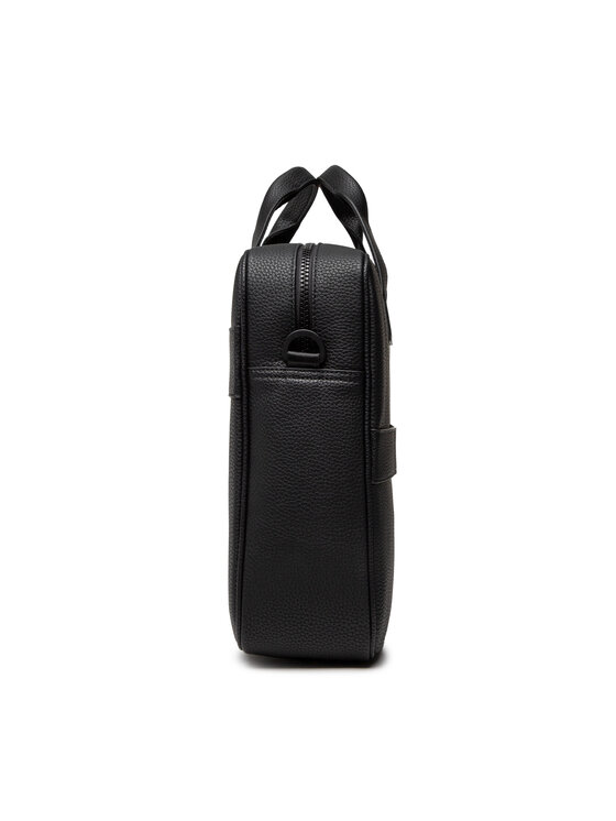 Tommy Hilfiger Tommy Hilfiger Taška na laptop Essential Pu Computer Bag AM0AM09507 Čierna