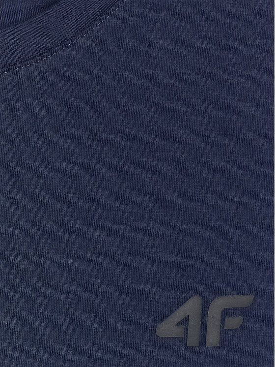 4F 4F T-Shirt NOS Granatowy Slim Fit