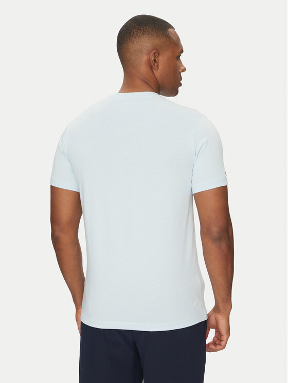 Lacoste Lacoste Majica TH8970 Svetlo modra Regular Fit