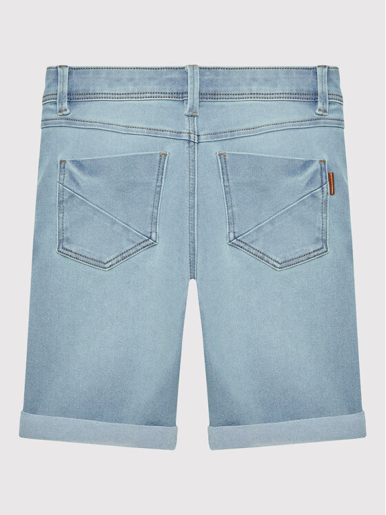 NAME IT NAME IT Kratke traperice 13150022 Plava Slim Fit