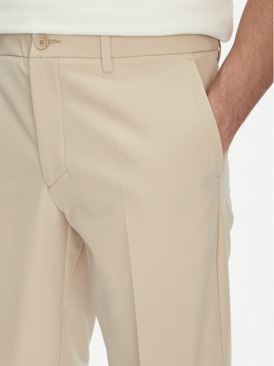 BOSS BOSS Kratke hlače iz tkanine S_Commuter_10.5 inch 50540337 Bež Slim Fit
