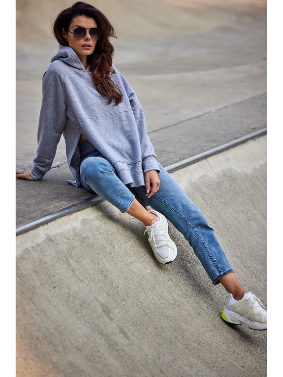 Infinite You Infinite You Felpa M280 Grigio Basic Fit