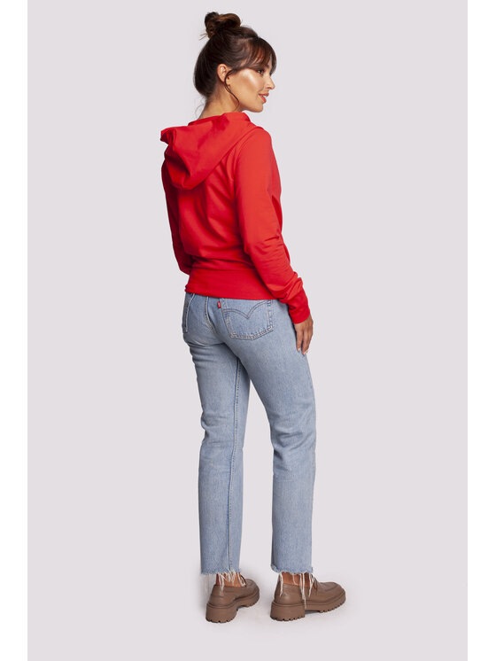 BeWear BeWear Felpa B246 Rosso Comfort Fit