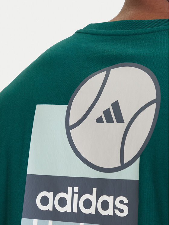 adidas adidas Póló Memories Of Sport Poster Graphic KB2507 Zöld Regular Fit