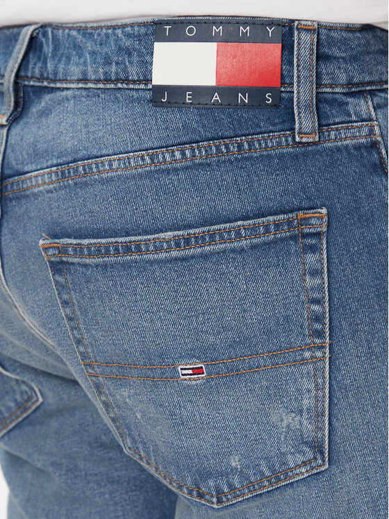 Tommy Jeans Tommy Jeans Kratke traperice Ryan DM0DM19453 Plava Slim Fit