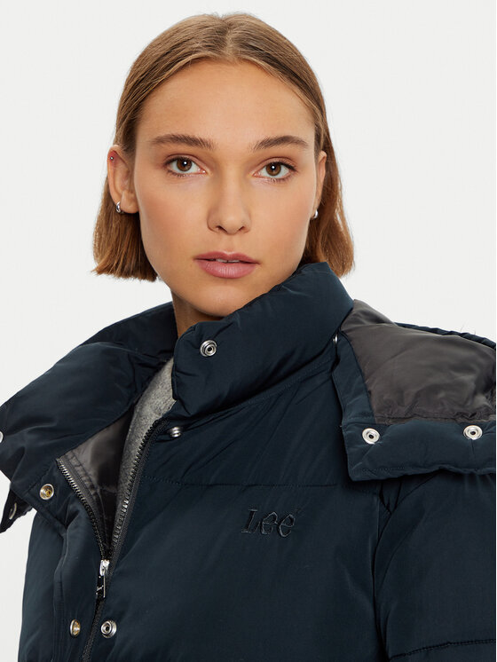 Lee Lee Pehelykabát 112355162 Fekete Relaxed Fit