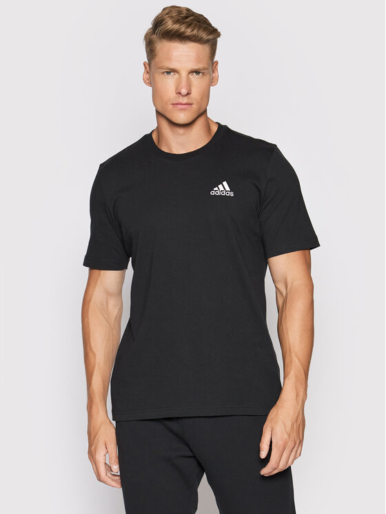 adidas Tričko Essentials Embroidered Small Logo Tee GK9639 Čierna Regular  Fit • Modivo.sk