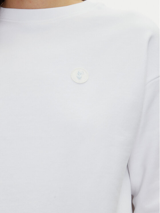 Save The Duck Save The Duck Sweatshirt DF1180W CLEE20 Weiß Relaxed Fit