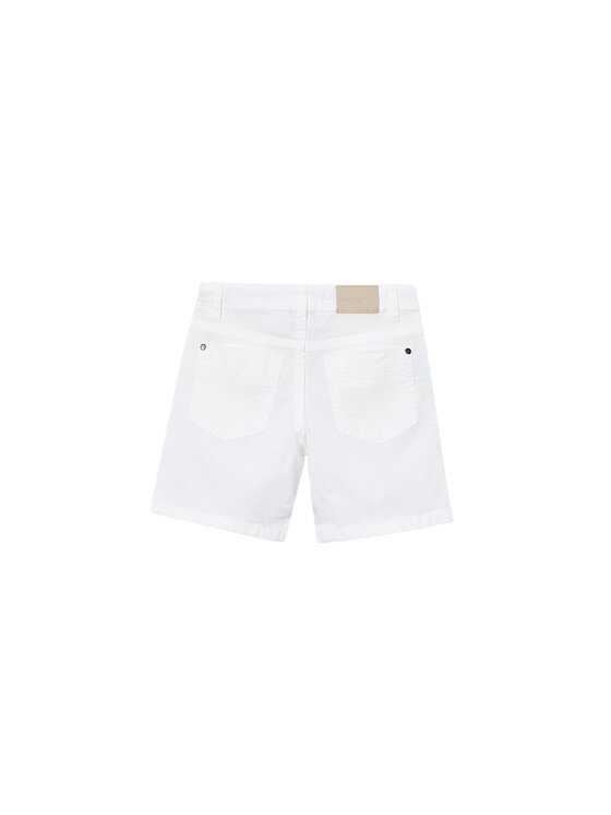Mayoral Mayoral Pantalon scurți din material 204 Alb Regular Fit