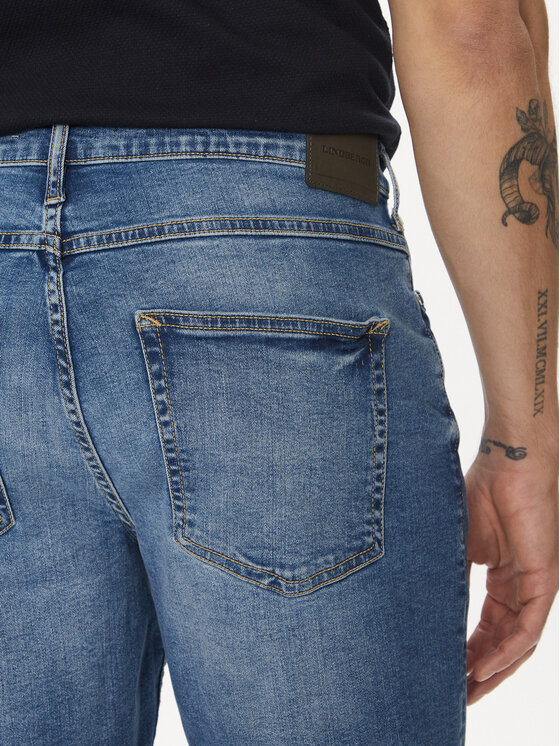 Lindbergh Lindbergh Džínsové šortky 30-550000VBL Modrá Loose Fit