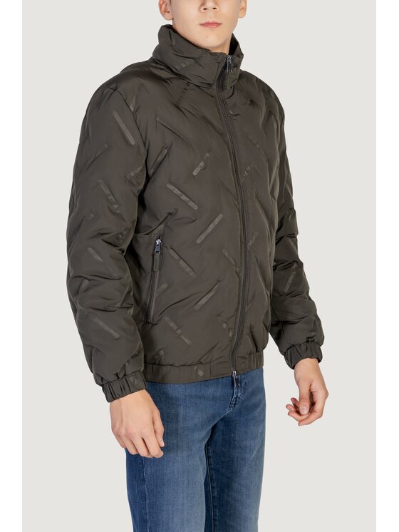 Antony Morato Antony Morato Giubbotto piumino 3D EMBOSSING TECHNO Verde Regular Fit
