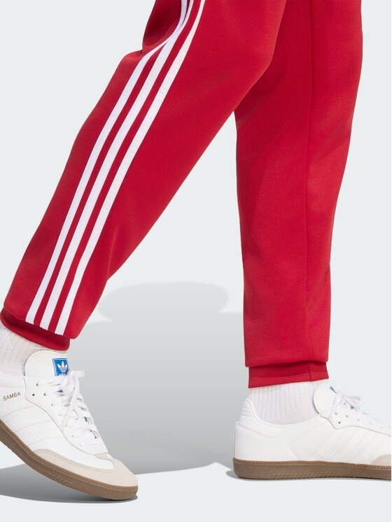 adidas adidas Spodnie materiałowe 159296 Czerwony Slim Fit