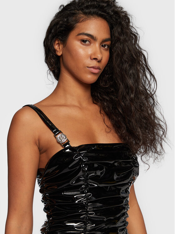 Babylon Babylon Φόρεμα κοκτέιλ R_S00800 Μαύρο Slim Fit