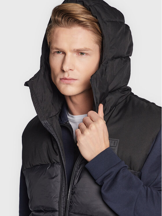 4F 4F Liemenė H4Z22-KUMP002 Juoda Regular Fit