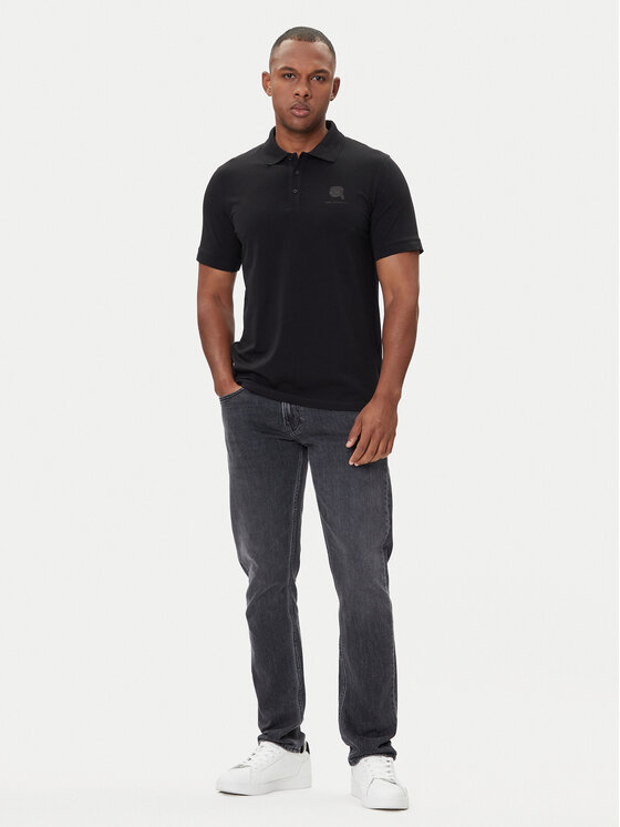 KARL LAGERFELD KARL LAGERFELD Polo 745015 554221 Crna Regular Fit