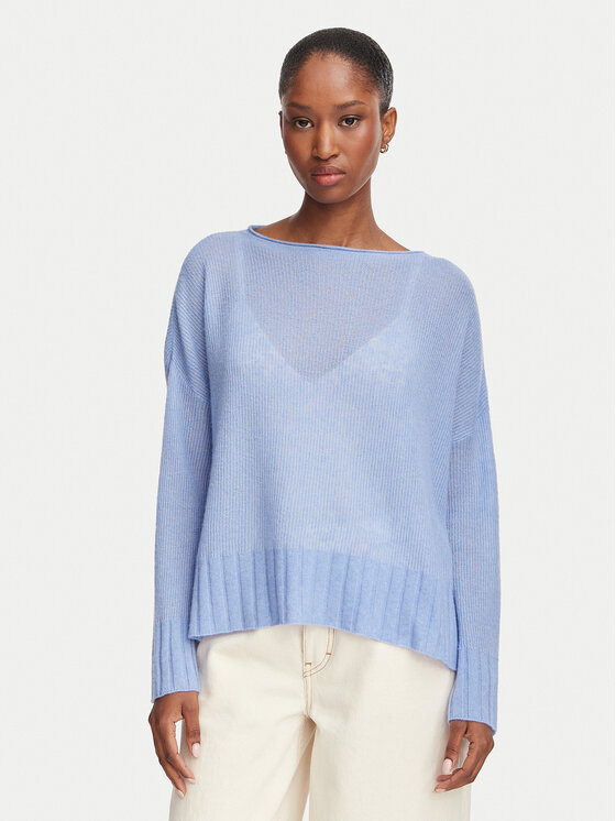 MAX&Co. MAX&Co. Pulover Stampa 2626366091200 Svetlo modra Oversize
