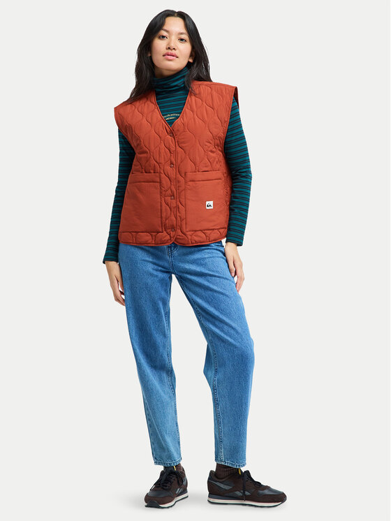 Quiksilver Quiksilver Bodywarmer Kalong EQWJK03085 Schwarz Boxy Fit