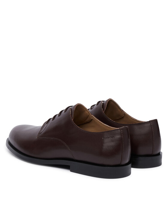 Calvin Klein Calvin Klein Poolsaapad Ess Rubber Derby Lth HM0HM02056 Tumepruun