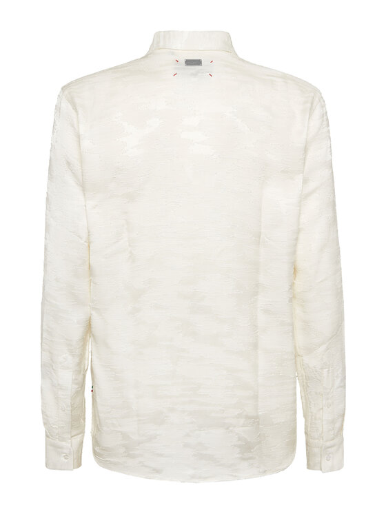 PHILIPP PLEIN PHILIPP PLEIN Camicia 23459 Bianco Fitted Fit
