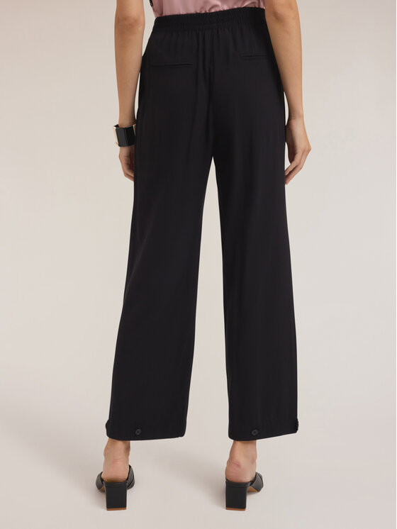 Motivi Motivi Pantaloni di tessuto P158W000810N033 Nero Regular Fit