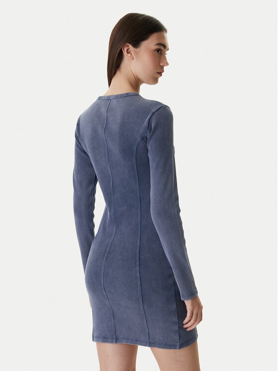 HUGO HUGO Pletena obleka Nopal 50552814 Modra Slim Fit