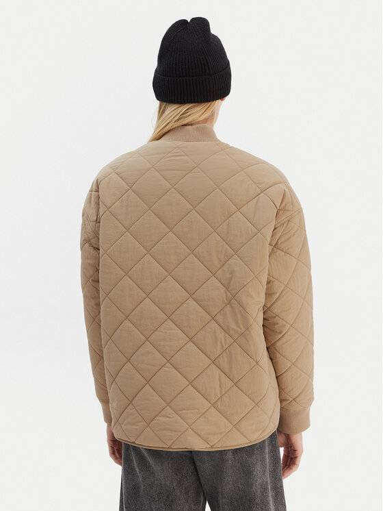 Quiksilver Quiksilver Kurtka przejściowa Shining Quilted EQWJK03084 Beżowy Regular Fit